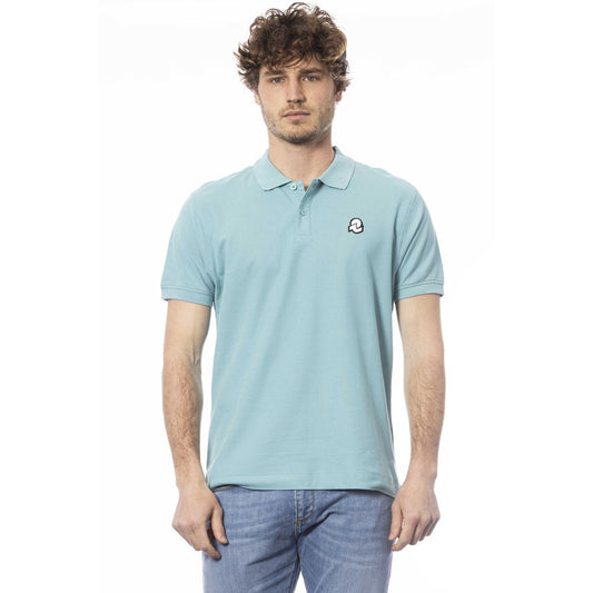 Polo homme en coton bleu clair Invicta