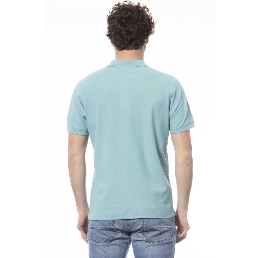 Polo homme en coton bleu clair Invicta