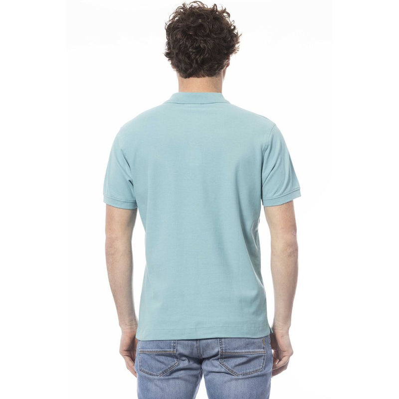 Invicta Lichtblauwe Katoenen Polo Shirt voor Heren