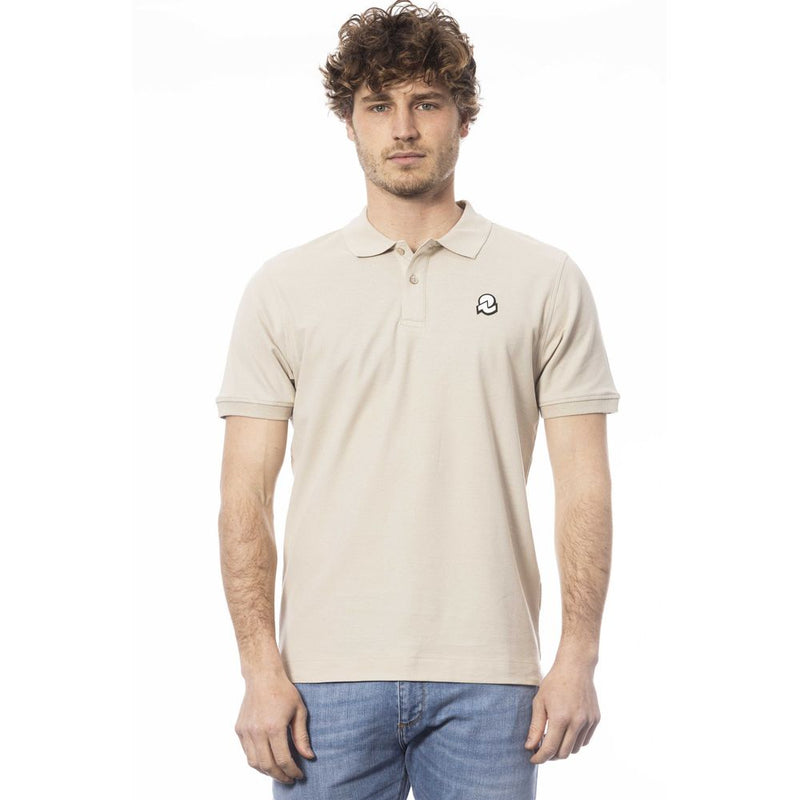 Polo homme en coton beige Invicta