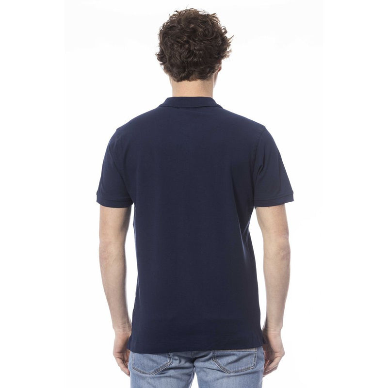 Polo homme en coton bleu Invicta