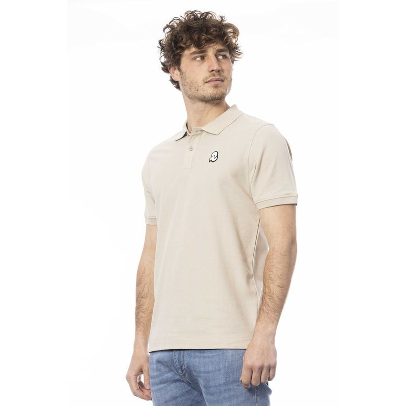 Polo homme en coton beige Invicta