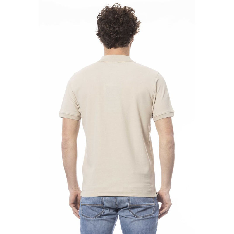 Polo homme en coton beige Invicta