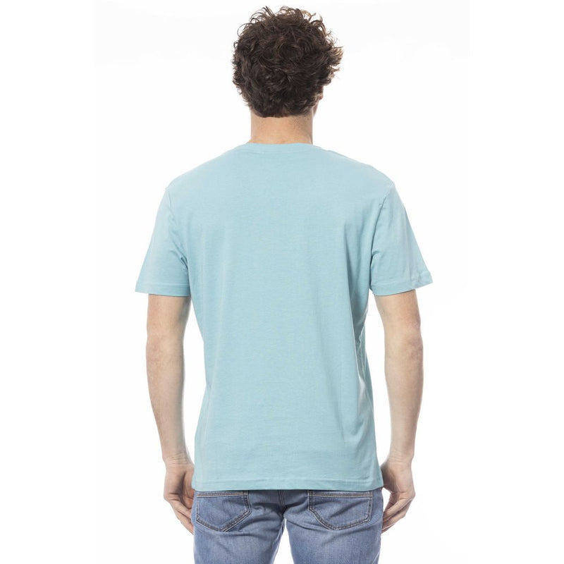 Invicta Lichtblauw Katoenen Heren T-Shirt