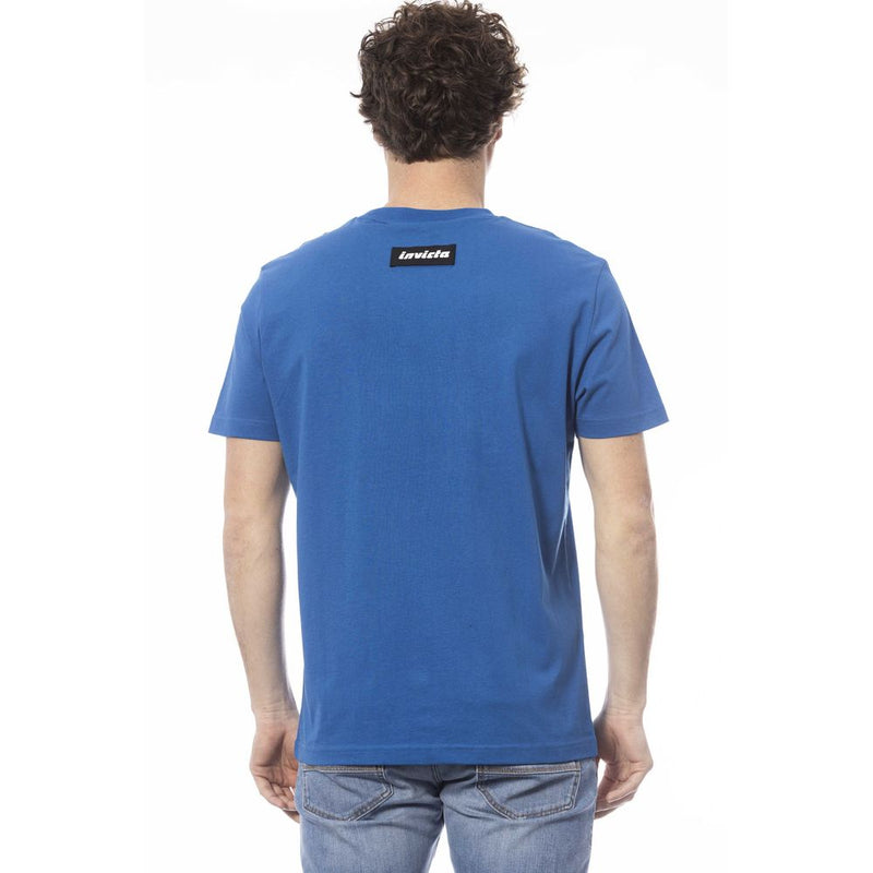 T-shirt homme en coton bleu Invicta