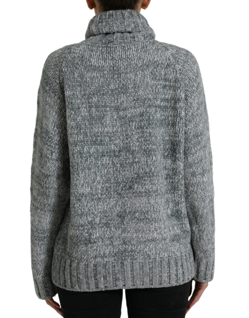 Pull en cachemire gris Dolce & Gabbana à col roulé