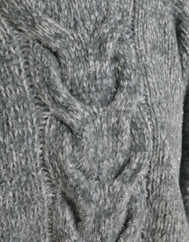 Pull en cachemire gris Dolce & Gabbana à col roulé