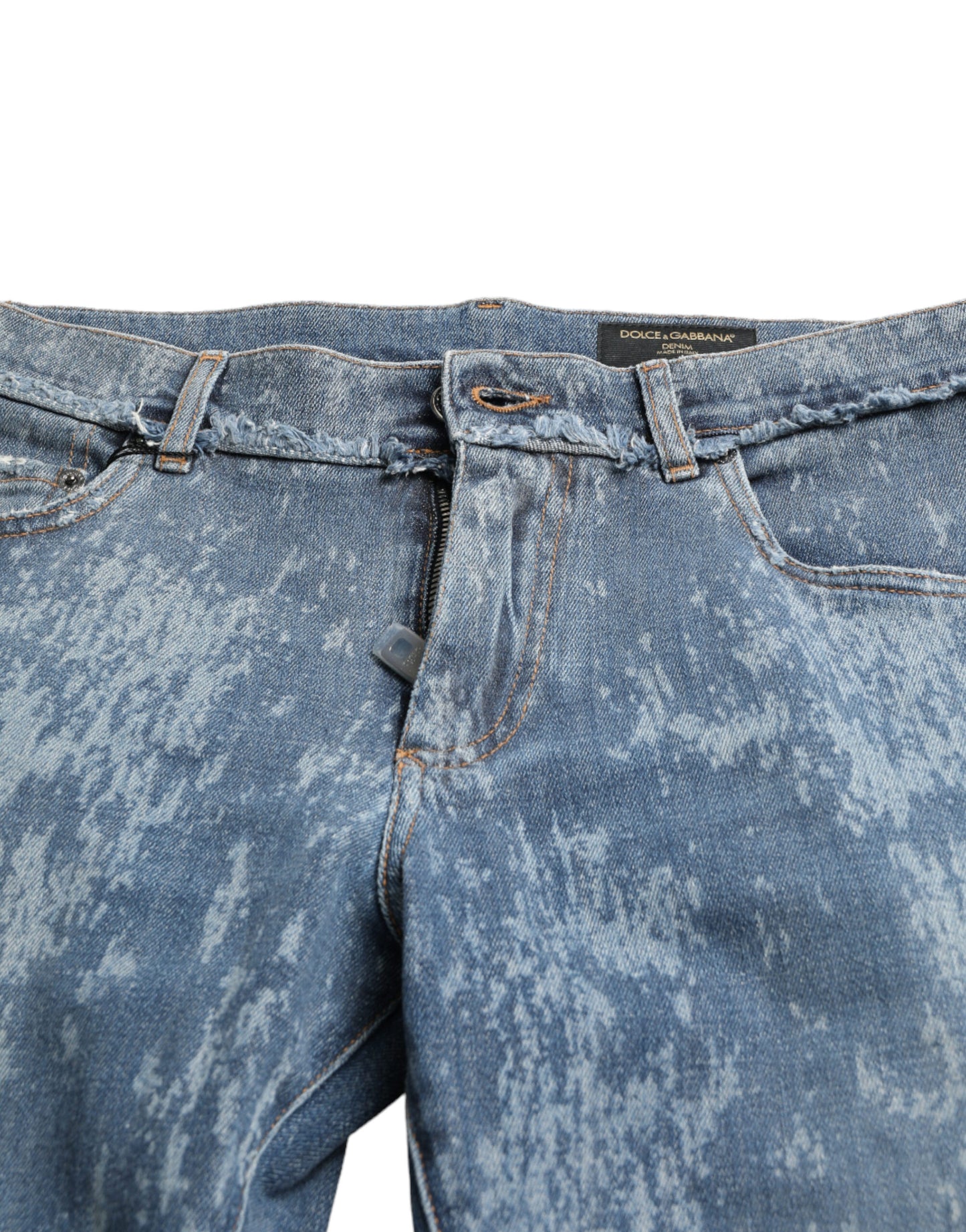 Jeans en jean skinny stretch en coton bleu lavé de Dolce &amp; Gabbana