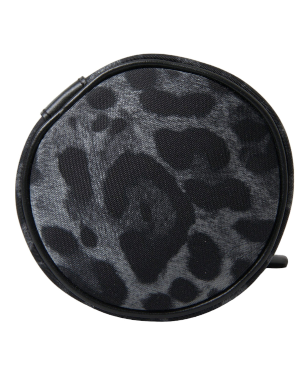 Sac fourre-tout rond et fin à motif léopard noir Dolce & Gabbana