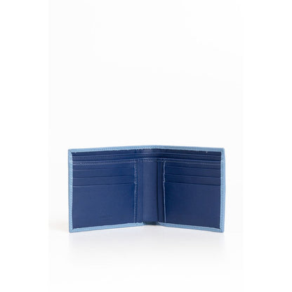 Portefeuille homme Trussardi en cuir bleu clair