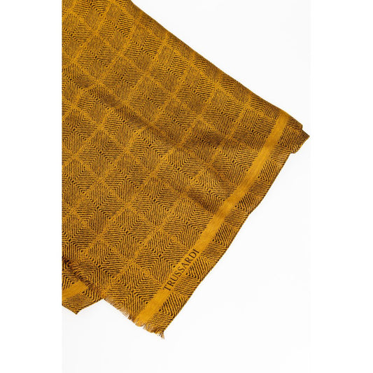 Écharpe Trussardi en viscose jaune pour homme