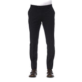 Pantalon homme en laine vierge noire de Trussardi