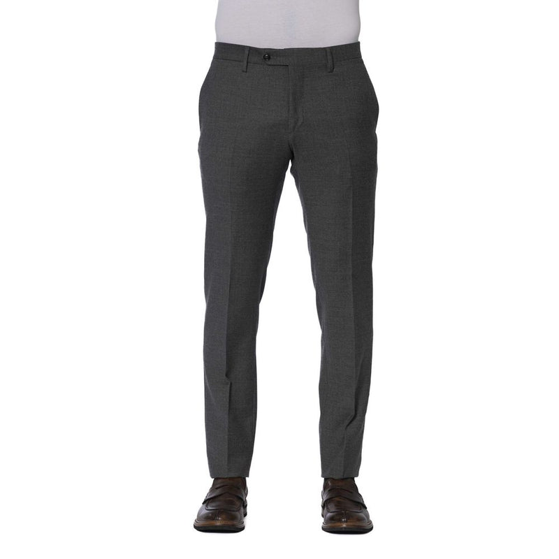 Trussardi grijze wollen herenbroek