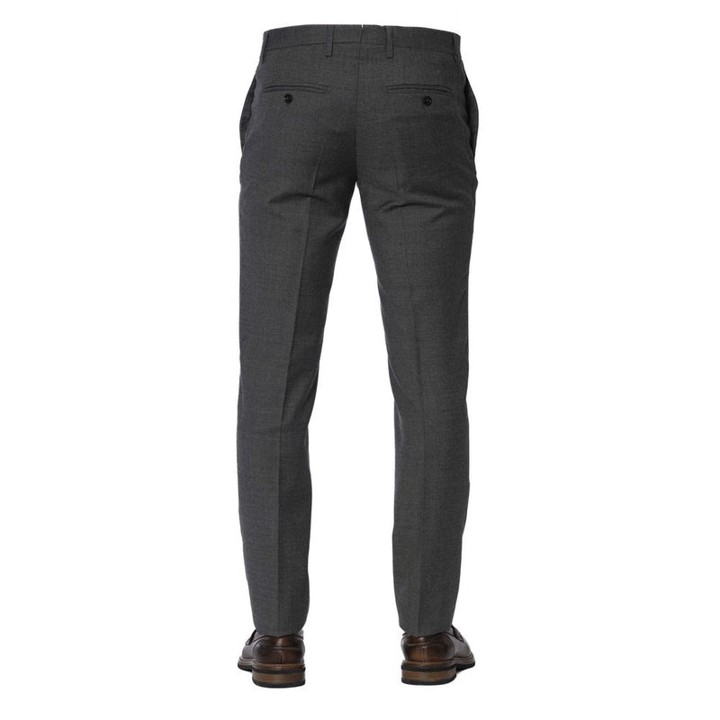 Trussardi grijze wollen herenbroek