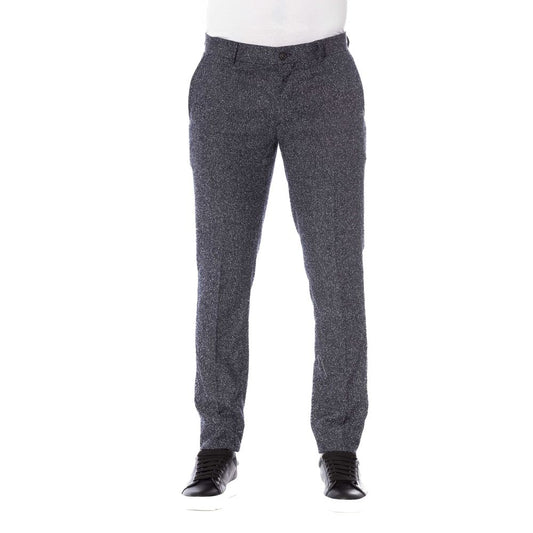 Pantalon homme en coton noir Trussardi