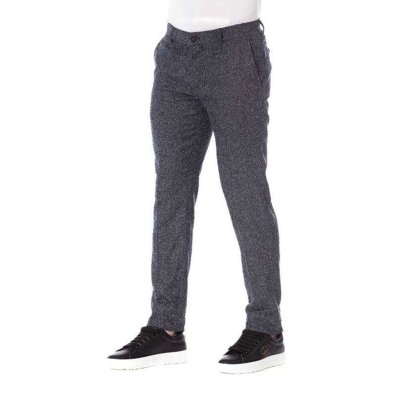 Pantalon homme en coton noir Trussardi