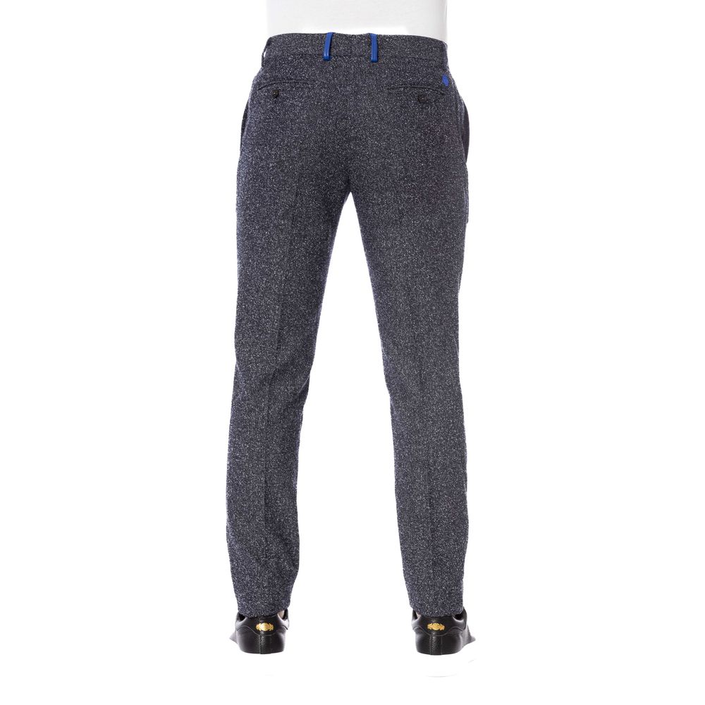 Pantalon homme en coton noir Trussardi