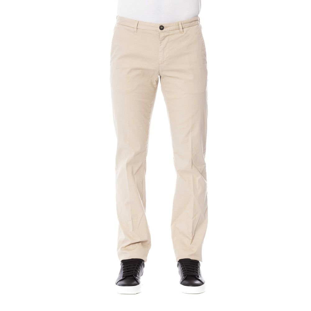 Pantalon homme en coton beige de Trussardi