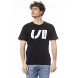 T-shirt homme en coton noir Ungaro Sport