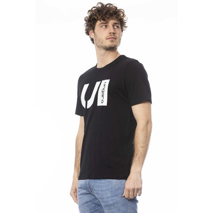 T-shirt homme en coton noir Ungaro Sport