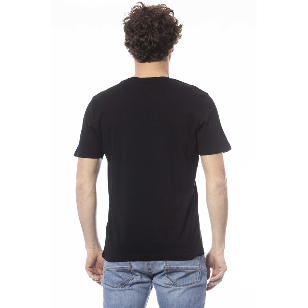 T-shirt homme en coton noir Ungaro Sport