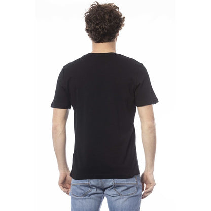 T-shirt homme en coton noir Ungaro Sport