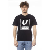 T-shirt homme en coton noir Ungaro Sport