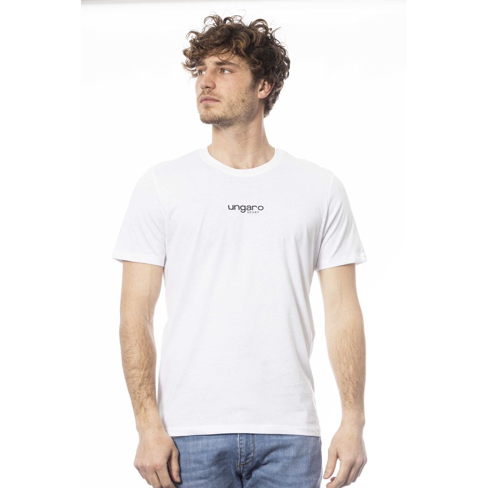 T-shirt homme en coton blanc Ungaro Sport