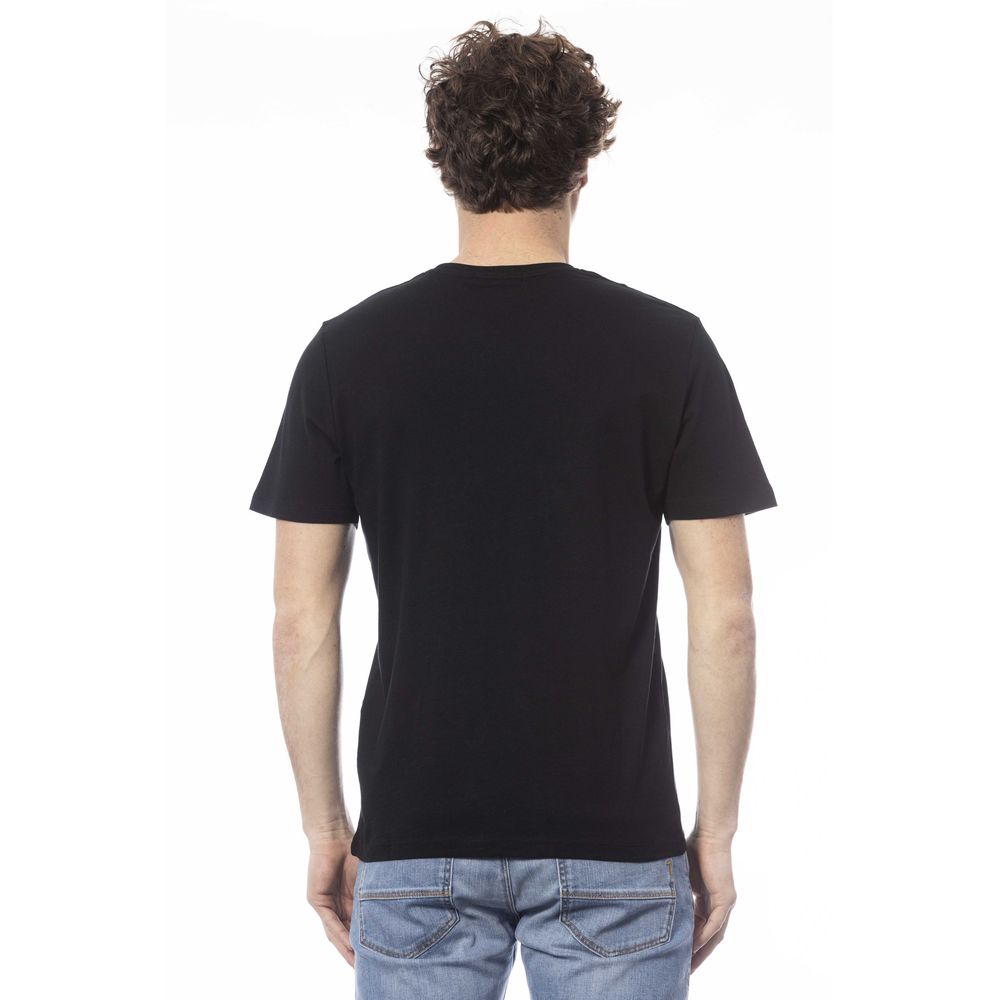 T-shirt homme en coton noir Ungaro Sport