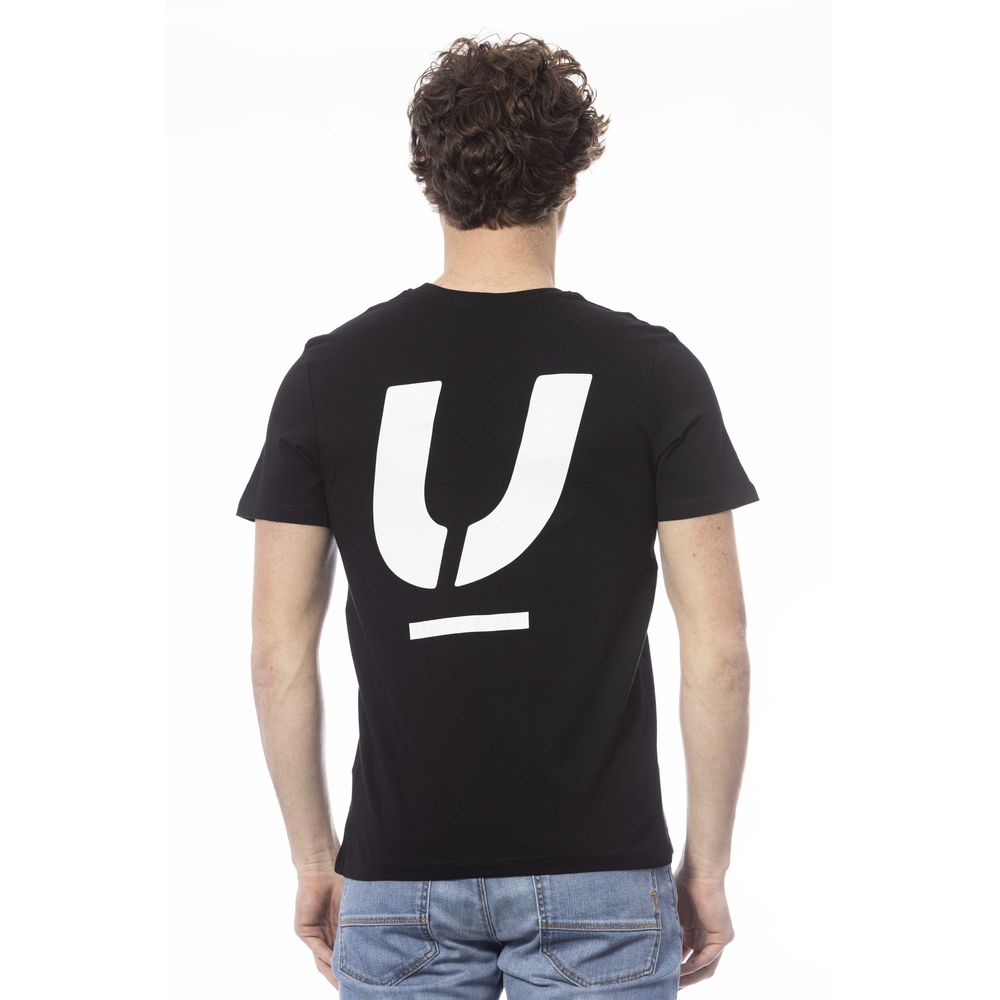 T-shirt homme en coton noir Ungaro Sport