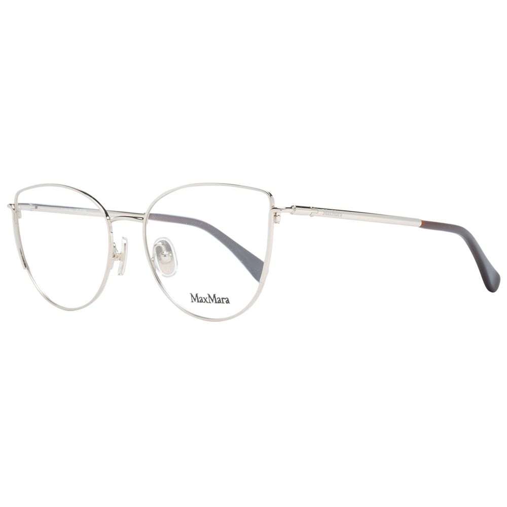 Max Mara Gold Women Glasses Frame - Cat Eye Style
