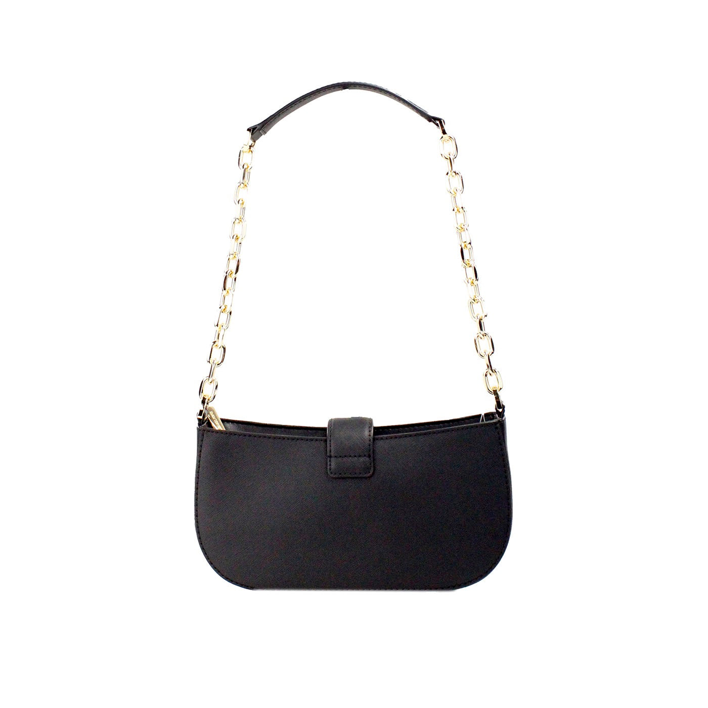 Petit sac à bandoulière Michael Kors Carmen en cuir de veau noir