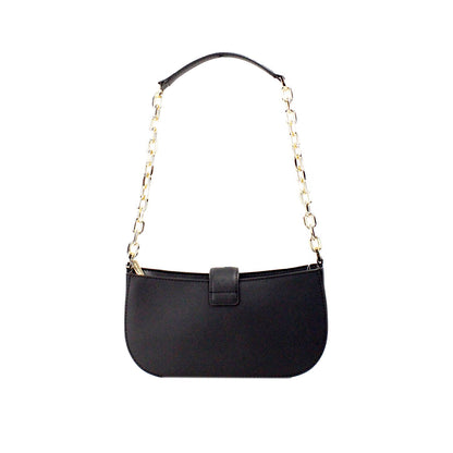 Petit sac à bandoulière Michael Kors Carmen en cuir de veau noir