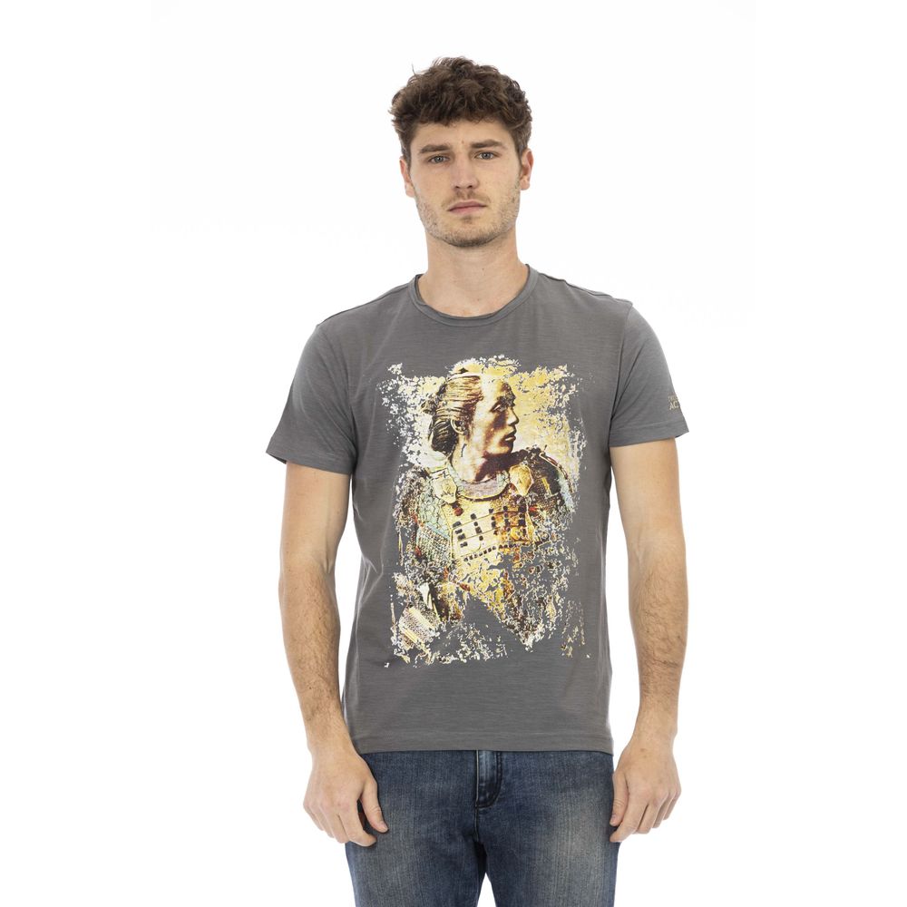 T-shirt homme en coton gris de Trussardi Action