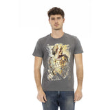 T-shirt homme en coton gris de Trussardi Action