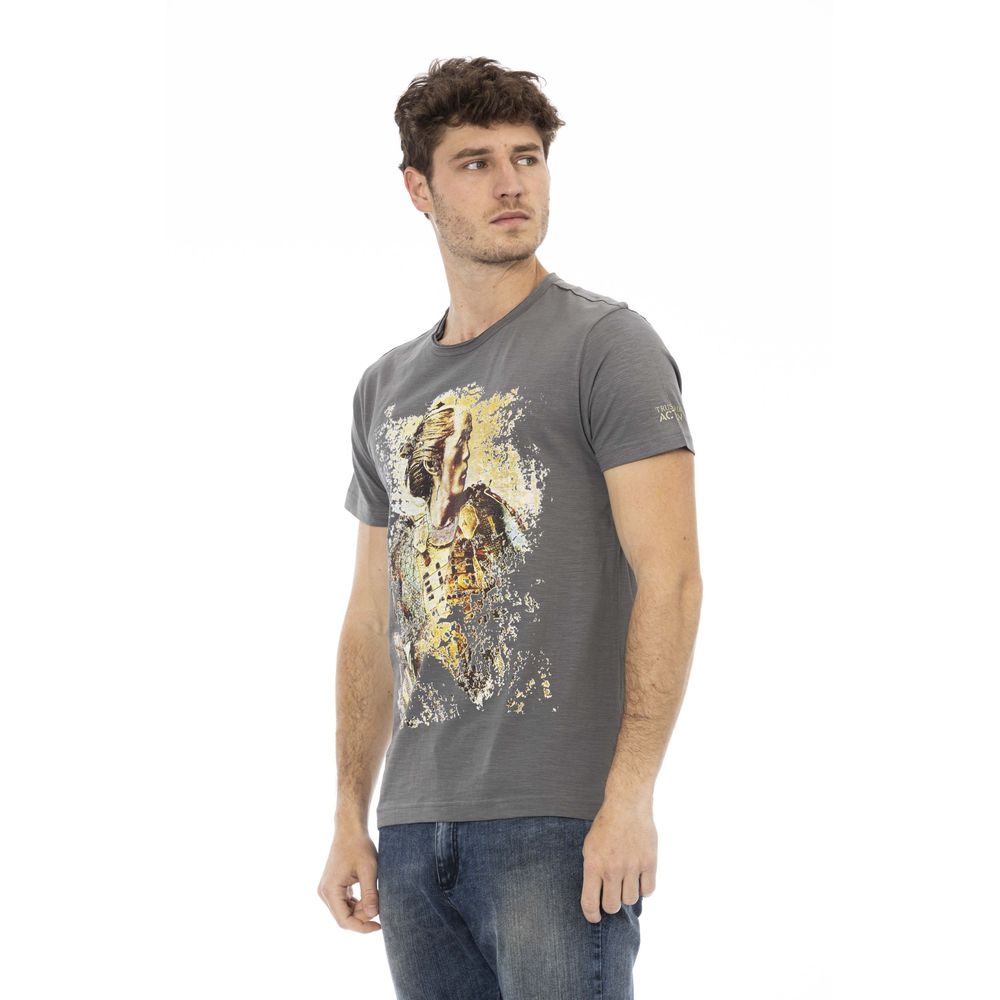 T-shirt homme en coton gris de Trussardi Action
