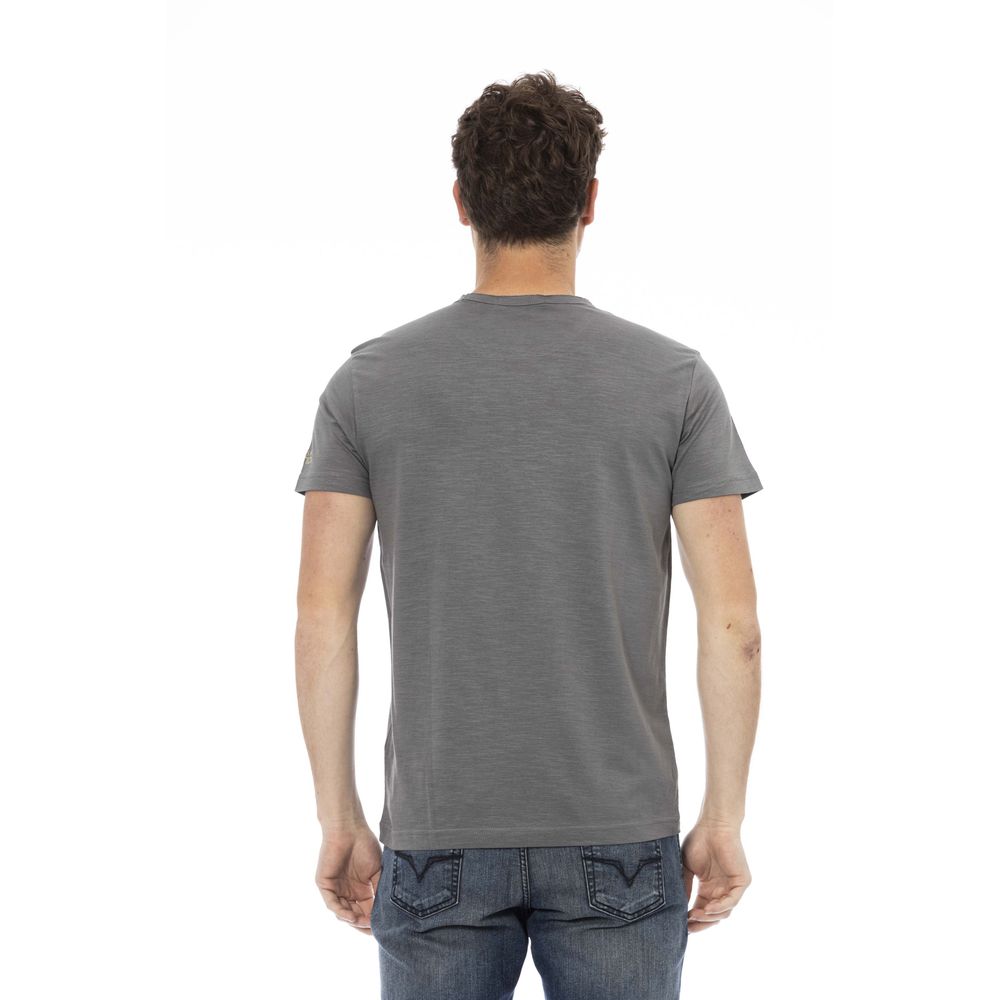 T-shirt homme en coton gris de Trussardi Action
