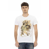 T-shirt homme en coton blanc Trussardi Action