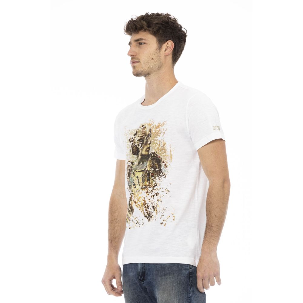 T-shirt homme en coton blanc Trussardi Action