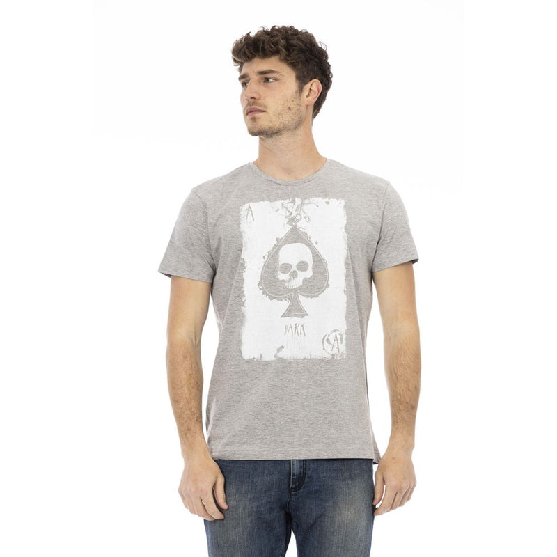 T-shirt homme en coton gris de Trussardi Action