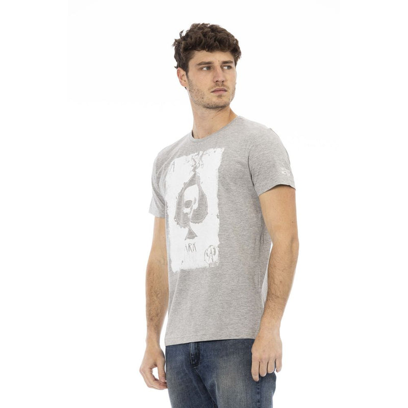 T-shirt homme en coton gris de Trussardi Action