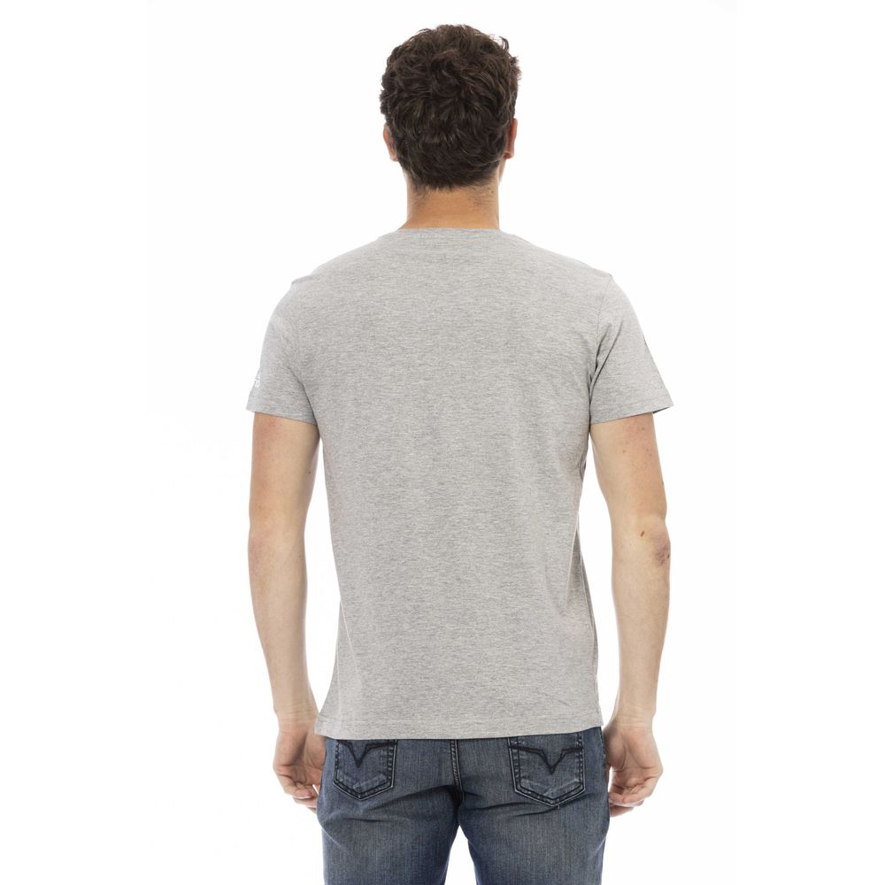 T-shirt homme en coton gris de Trussardi Action