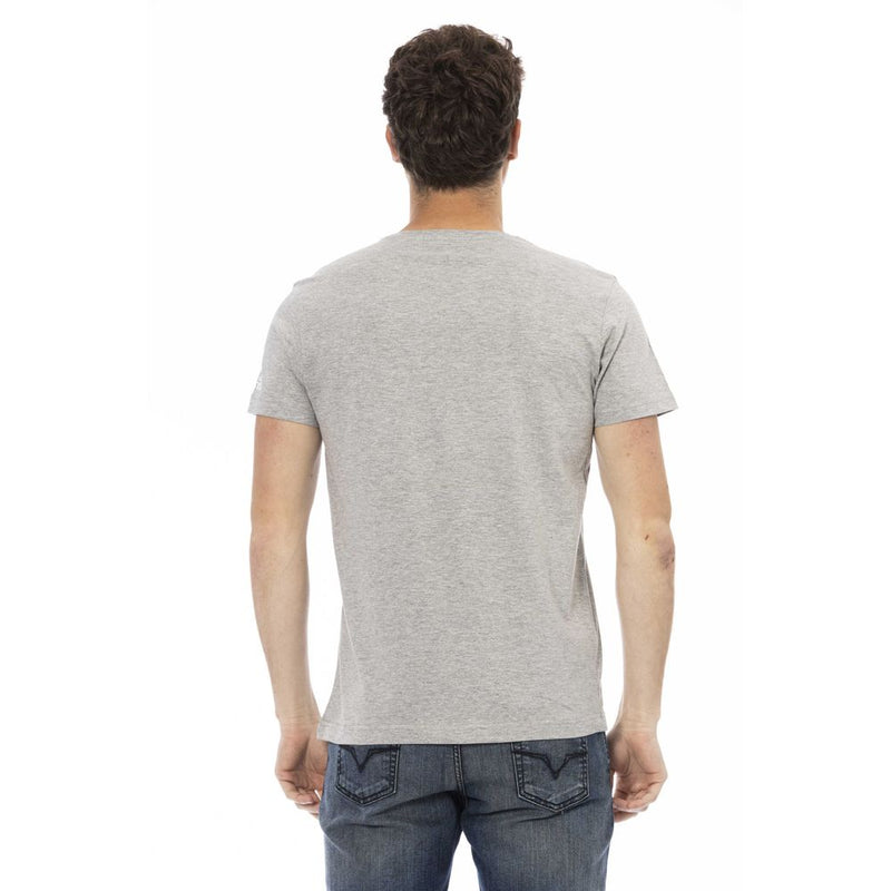 T-shirt homme en coton gris de Trussardi Action