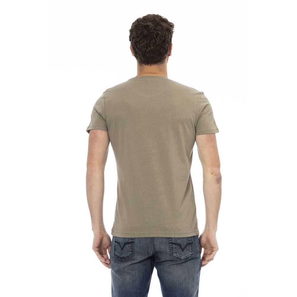 T-shirt homme en coton vert Trussardi Action