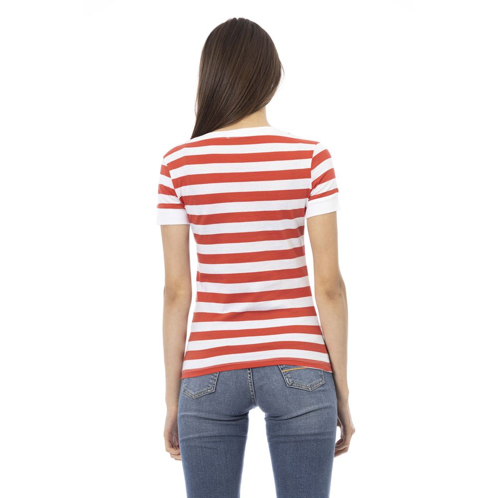 Trussardi Action T-Shirt Femme Multicolore en Coton - Élégant et Confortable