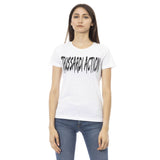 Trussardi Action T-shirt Femme Blanc en Coton - Élégant et Polyvalent