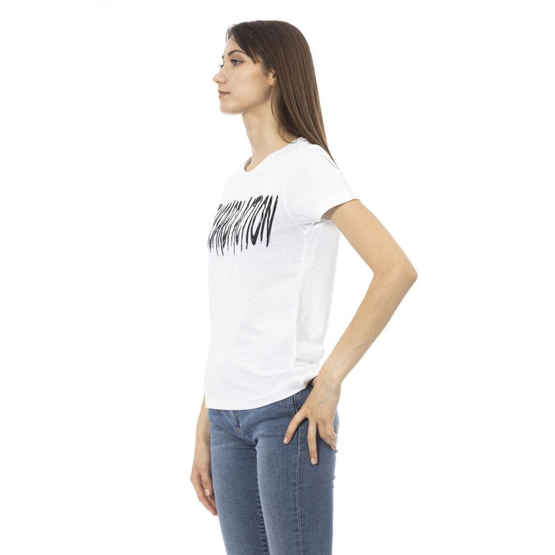Trussardi Action T-shirt Femme Blanc en Coton - Élégant et Polyvalent