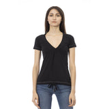 Trussardi Action T-Shirt Femme Noir en Coton - Élégance et Confort