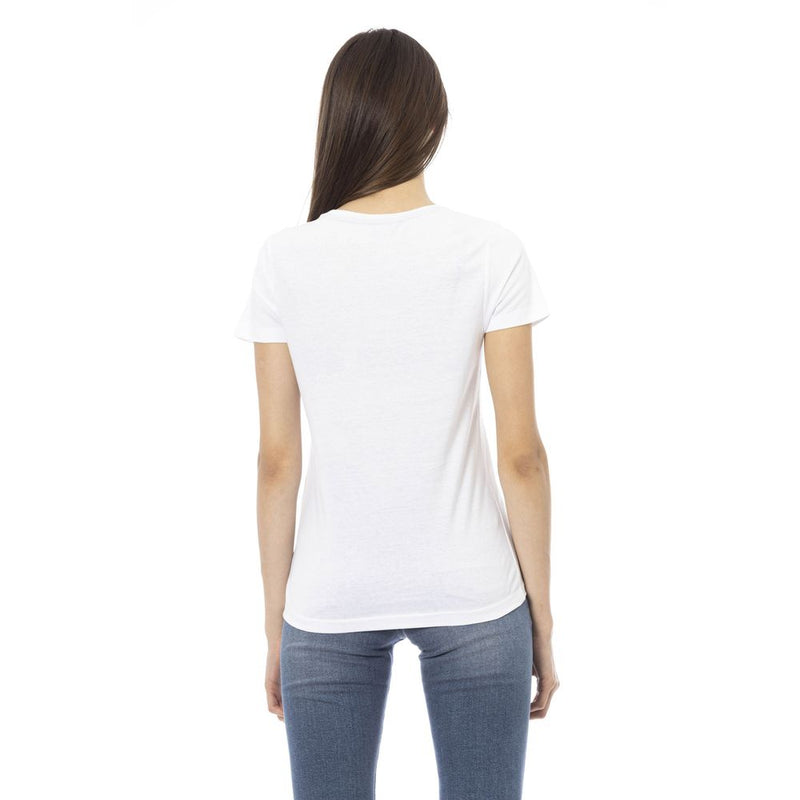 Trussardi Action T-shirt Femme Blanc en Coton - Élégant et Polyvalent