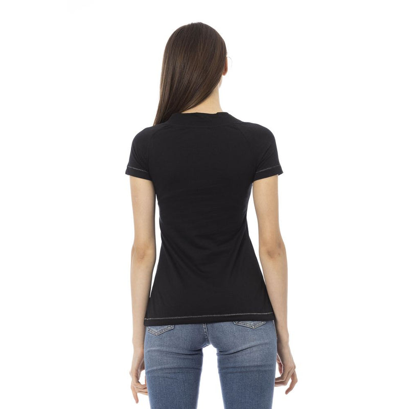 Trussardi Action T-Shirt Femme Noir en Coton - Élégance et Confort